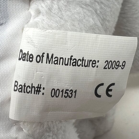 Petting Zoo‎ Black White  Dog Plush Stuffed Red Heart Bandana Sitting 7" Tall - Picture 8 of 9